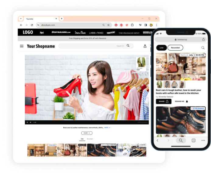 Immerss livestream shopping